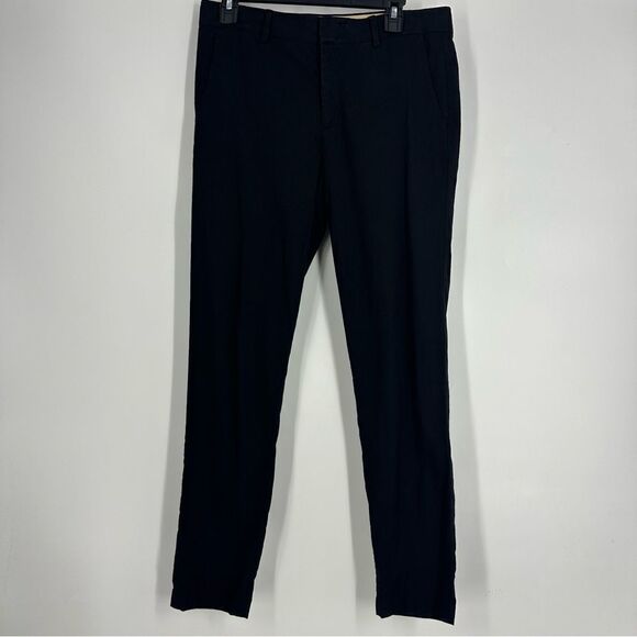 VINCE Women’s Black Linen Blend Casual Pants Sz 6 - Picture 1 of 9